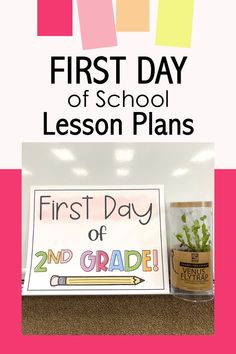 first day of school plans First Day Of School Craft, School Lesson Plans, First Day Of School Activities, School Plan, School Craft, Teacher Things, 1st Day Of School, School Signs, 1st Day