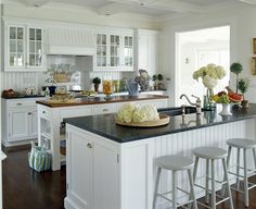 a kitchen filled with lots of counter top space