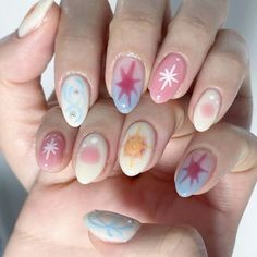 Simple Colorful Nail Designs, Short Nail Aesthetic Designs, Mexican Style Nails Design, Deco Nails Kawaii, Svt Nails Design, Juminocore Nails, Chiikawa Nails, Super Short Nail Ideas, Twice Inspired Nails