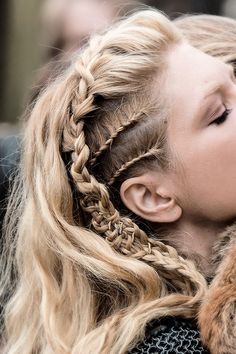 Braids on braids on Faux Hawk Hairstyles, Viking Braids, Viking Hair, Faux Hawk, Festival Hair, Cornrow, Halloween Hair