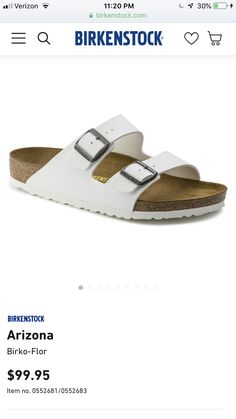 Birko-Flor Birkenstock’s color WHITE. SIZE: 9-9.5 (that’s one size) Classic Sandals With Cushioned Footbed, White Casual Slides With Single Toe Strap, White Leather Slides With Single Toe Strap, Classic Beach Slides With Rubber Sole, Classic Slides With Leather Footbed For Spring, Classic Synthetic Sandals With Leather Footbed, Classic Synthetic Sandals, White Classic Sandals With Single Toe Strap, Classic Synthetic Slides