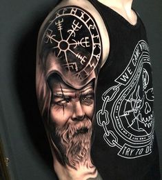 a man's arm with a clock and an old - fashioned tattoo on it