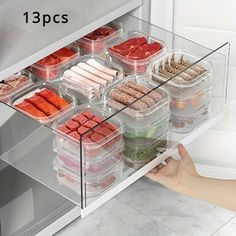 an open refrigerator filled with lots of food