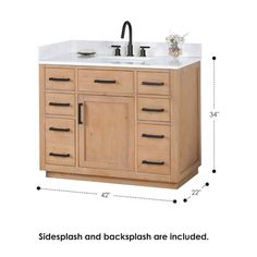 an image of a bathroom vanity with measurements