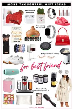 the most thoughtful gift ideas for best friend on valentine's day, with text overlay