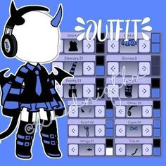 a cartoon character with headphones on standing next to a set of keyboards and buttons