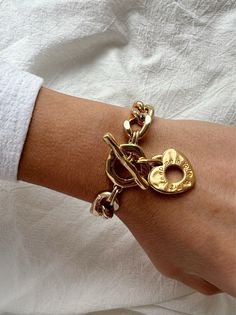 This Charm Bracelets item by ChristinaChristiJls has 2024 favorites from Etsy shoppers. Ships from Greece. Listed on Feb 9, 2024 Chunky Gold Jewelry, Vintage Givenchy, Bracelet Heart, Metal Charms, Women's Bracelets, Chunky Jewelry, Love Bracelet, Stacked Jewelry, Jewelry Lookbook