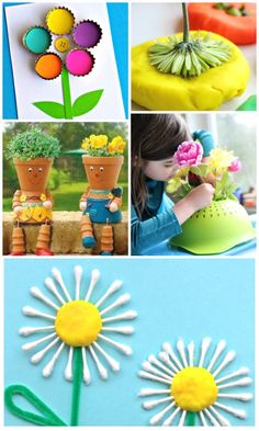 flower crafts for kids to make