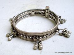 tribal bellydance jewelry old silver bracelet bangle vintage antique Bellydance Jewelry, Mantra Bracelet, Belly Dance Jewelry, Silver Rings With Stones, Silver Jewelry Earrings, Silver Bells, Silver Bangle Bracelets, Bracelet Bangle, Stunning Necklace