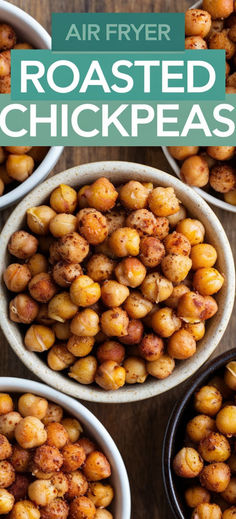 This quick and easy Crispy Air Fryer Chickpeas recipe is ideal for satisfying your snack cravings. Customize the flavor with salt and pepper or choose from four tasty seasoning options!