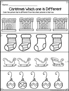 christmas worksheet for kids to practice counting