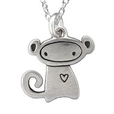 Sterling Silver Monkey Charm NecklaceThis adorable little sterling silver monkey charm is 1/2" tall and has the design on both sides. The charm comes with a 16 - 20 inch adjustable sterling silver chain OR as a charm only, with no chain included. Choose your option from the drop down menu. Each item comes in a cute box ready for gift giving, without a receipt. If you'd like to include a gift message, let me know at checkout. Items are shipped USPS First Class. Shipping upgrades available at chec Monkey Necklace, Tiny Monkey, Cute Box, Funky Jewelry, Dream Jewelry, Jewelry Inspo, Star Necklace, Silver Stars, Sterling Silver Charm