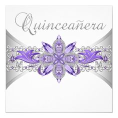 a purple and silver design on a white background