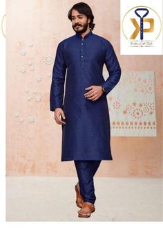 KPC1007 Royal Blue Kurta Pyjama Set Fine Quality and Soft on the skin. New Color with great design.  Kurta Material- Silk and cotton mix Pyjama Fabric-Raymond Cotton Looks great in house warming parties, weddings, photoshoots, southasian wedding, pooja and festival get togetherness i.e. diwali , holi, independence days, EID, Navratri etc. Our Kurta Pyjama can be ordered in bulk in advance for your weddings, engagement ceremonies, dance shows or ethnic parties. If you do not find your size, Do No Casual Blue Kurta For Diwali, Unstitched Blue Cotton Churidar, Blue Unstitched Cotton Churidar, Blue Long Sleeve Sets For Diwali, Fitted Indigo Cotton Kurta, Fitted Cotton Kurta In Indigo, Blue Cotton Sets With Straight Kurta, Blue Cotton Kurta For Diwali, Blue Cotton Churidar For Diwali