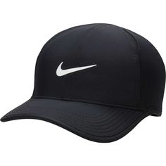 Bring your daily ensemble to a brand new level with this Nike Featherlight Club cap. This hat features the iconic Nike swoosh on the crown as well as both Dri-FIT and AeroBill technologies, which will work to keep you cool by wicking away moisture. The hook and loop closure on the back will ensure you have the perfect fit, allowing you to stay comfortable all day long. Bone Da Nike, Bone Nike, Nike Cap, Nike Hat, Fitness Club, The Club, Stay Cool, Adjustable Hat, Nike Dri Fit