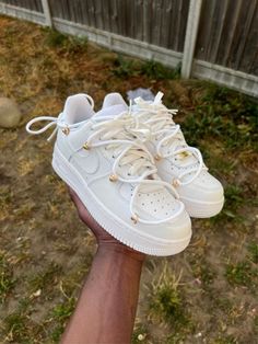 Deconstructed Shoelaces Custom Air Force 1-shecustomize Customizable Lace-up Sneakers For Gifts, White Custom Lace-up Sneakers As Gift, White Lace-up Custom Sneakers As Gift, White Lace-up Custom Sneakers For Gift, Shoe Embroidery, Shoe Artwork, Shoe Ideas, Custom Air Force 1, Artist Gifts