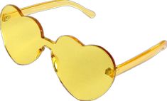 Fun Heart Shaped Adjustable Sunglasses, Fun Yellow Sunglasses With Gradient Lenses, Clarity Of Mind, Happy Hours, Yellow Heart, Having A Bad Day, Bad Day, A Bad, The Park