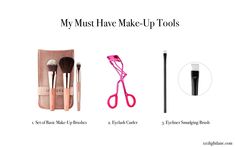 Quick + Easy Makeup and Beauty Routine for Every Girl Quick Easy Makeup, Busy Girl, Easy Makeup, Eyelash Curler, My Skin, Beauty Routine, Simple Makeup, Makeup Tools, Powder Brush