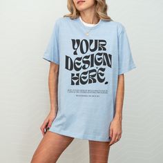 T Shirt Model, Shirt Model, Tshirt Mockup, Shirt Mockup, Save Image, Blue T, Blue Tshirt, Your Design, Design Store