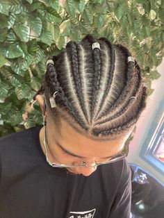 Masc Braids, Cornrow Braids Men, Hair Twists Black, Braid Styles For Men, Boy Braids Hairstyles, Edgars Haircut, Cornrow Hairstyles For Men, Party Long Dress, Mens Hairstyles Thick Hair