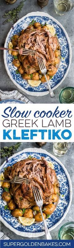 slow cooker greek lamb kleftiko with potatoes