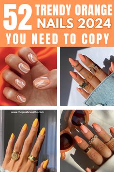 40+ Cute Orange Nails You Need To Try; swirl nails orange! This includes orange nails acrylic, orange nails ideas, orange nails summer, orange nails spring, orange nails short, orange nails design, orange nails aesthetic, orange nails with flowers, orange nails almond & more! This also includes, orange nail art, orange nails acrylic short, orange nail designs, orange nail designs summer, orange nail polish, summer nails, summer nails ideas, spring nails & more! #orangenails #orangenailsideas #orangenailssummer Nail Designs Orange