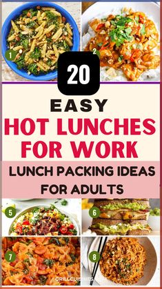 20 easy lunches for work lunch packing ideas for adults