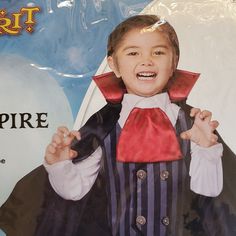 a young boy dressed up in a costume for the movie, it's not so scary