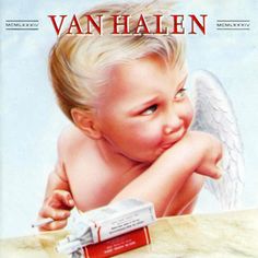 an image of the cover of van halen's album, featuring a baby with angel wings