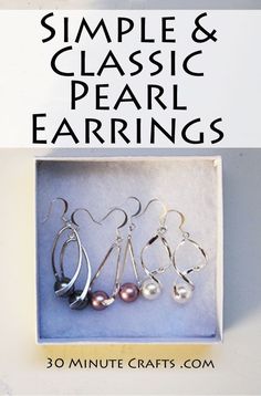 Making Jewelry is fast, fun, and satisfying each time you get to wear the jewelry you made! And DIY jewelry makes a great gift at a fraction of the retail price you would pay if you bought the jewelry instead. If you’re looking for a great gift – always consider making jewelry! You can customize … Diy Earrings Pearl, Classic Pearl Earrings, Time Jewelry, Buy Wholesale Jewelry, Earring Kit, Diy Fashion Accessories, Fake Jewelry, Jewerly Making