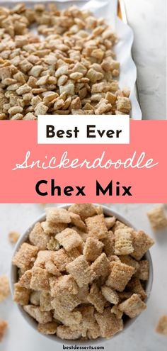 the best ever snickkerdoodlele chex mix