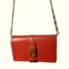 7.5"W X 4.5"H X 2"D New With Tags Item Is A Mahagony Color Darker Than Appear On Photos Leather Mini, Leather Clutch, Convertible, Versace, Bag Lady, Shoulder Bag, Tags, Red, Leather