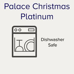 a dishwasher is shown with the words palace christmas's platnum