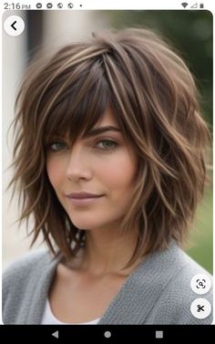 Haircuts Medium Length Fine Hair, Short Shag Hairstyles With Curtain Bangs, Short Shag Bob Hairstyles, Growing Out A Shag Haircut, Shaggy Bob With Bangs Fine Hair, Shag Hairstyles Fine Hair, Thick Hair Shag Haircut, Choppy Shag Hairstyles Medium With Bangs, Short Shaggy Haircuts For Thick Hair