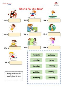 the worksheet for children's english speaking and spelling practice with pictures on it