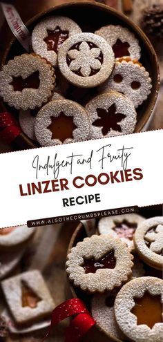 an image of linzer cookies recipe