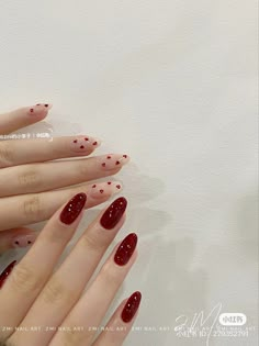 Red France Nails, Red Heart Nail Art, Heart Nails Pink, Red Heart Nails, Nails Pink White, Simple Gel Nails, Classy Acrylic Nails, Pretty Gel Nails