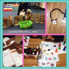 several pictures of different activities for learning with mr - lebby letters and numbers in the classroom