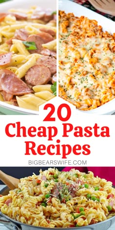 20 cheap pasta recipes that are easy to make