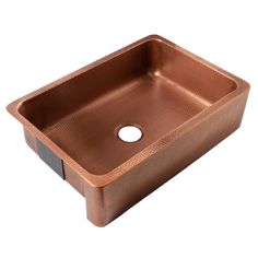 an image of a copper sink on a white background