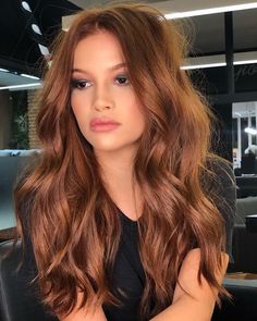 Jahodová Blond, Light Auburn Hair, Luxy Hair, Red Brown Hair, Long Brown Hair