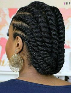 Corn Roll Hair Styles, Flat Twist Hairstyles, Twisted Hair, Braids Ideas, African Hair Braiding Styles, Afrikaanse Mode, Natural Hair Twists