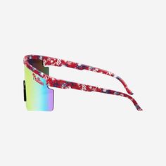 You've got it made in these shades. Kick back, relax, and support your squad in style with the Philadelphia Phillies Floral Large Frame Sunglasses. Features Shield sunglasses with gradient lenses, the perfect look for every sunny day Floral, team-colored design on rim and temples so you can rep the team in style Printed wordmark team name display on upper corners of lens, in case there were any doubts where your allegiances lie Comfortable nose pad to keep you comfy on those extended afternoons Styles P, Large Frames, Shield Sunglasses, Philadelphia Phillies, Sunglass Frames, Philadelphia, Sunny Days, Sunnies, Lenses