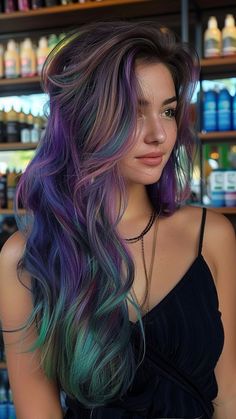 26 Blue Hair Color Ideas That Will Leave You Feeling Bold and Beautiful in 2024 Money Piece Bright Color, Hair Colour Ideas For Summer, Mens Fashion Color Hair, Hair Dye Ideas Ombre, Pop Of Color Hair Ideas, Fairy Hair Color Ideas, Blue Rainbow Hair, Coloured Hair Ideas, Gradient Hair Color