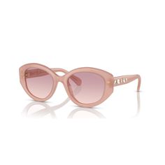 Swarovski inspiration meets playful luxury in this dazzling sunglasses style. The tubular cat-eye design features transparent opal pink acetate frames with an array of mixed-cut stones in a gold-tone setting along the temples. Inspired by the Dextera family and completed with gradient pink lenses, this pair is the perfect choice when joyful extravagance is called for. Swarovski Sunglasses, Pink Lenses, Chic Sunglasses, Pink Swarovski, Sunglasses Style, Pink Sunglasses, Organic Colors, Closet Organizer, Royal Jewelry