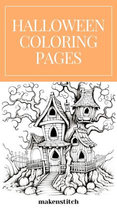 halloween coloring pages for adults and children with the title,'halloween coloring pages '