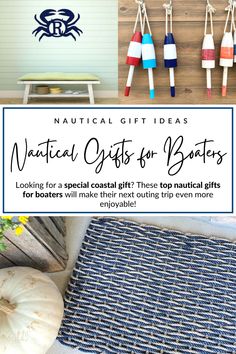 nautical gifts for boaters with text overlay