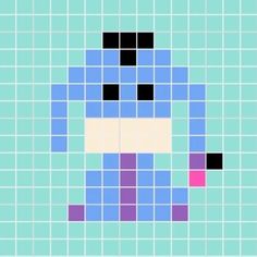 an image of a face made out of squares