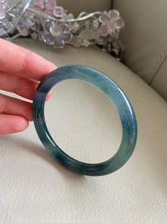 Jade Bangle 57.2mm 2.25, Round Shape, Green, Jadeite Bracelet, Certified Grade A Type A Jade, Guatemalan Gemstones, Jewelry - Etsy Round Agate Gemstone Bracelets, Jadeite Jewelry, Jade Bangle, Gemstones Jewelry, Type A, Round Shape, Beautiful Jewelry, Hong Kong, Jade