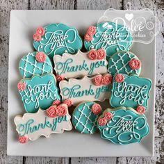 Plaque Cookies Decorated, Thank You Cookies Decorated, Remission Party, Mm Cookies, Tropical Cookies, Appreciation Cookies, Message Cookies, Nurse Cookies, Frosted Cookies